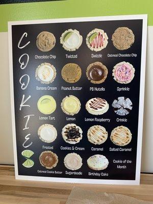 Cookie options and churro currently available too as cookie of the month.