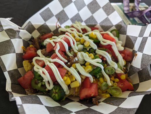 Pulled pork nachos