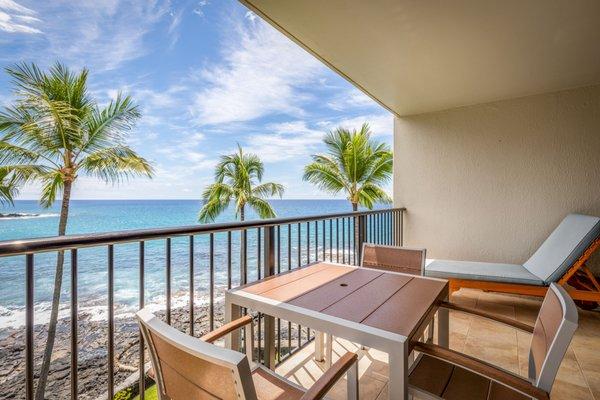 Aston Kona by the Sea 2-Bedroom Oceanfront Balcony View