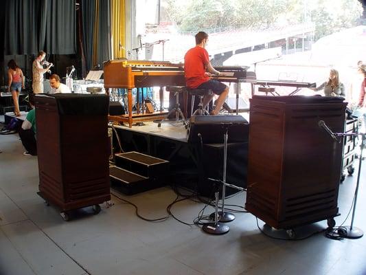 Soundcheck at the Greek Theater - thanks to Mark Trayner for the gig!