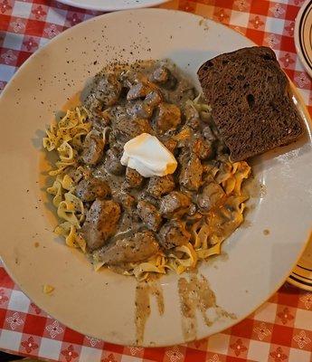 Beef Stroganoff