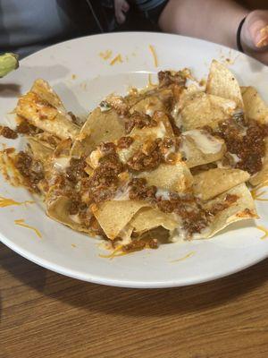 Nachos where okay still lots of grease