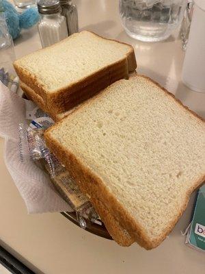 Bread and crackers with butter appetizer