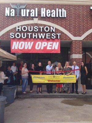 Ribbon cutting ceremony at Natural Health Houston Southwest!