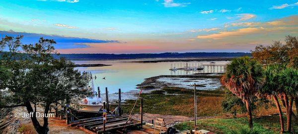 View from 41 Up on the roof, the top of Benny's Coastal Kitchen