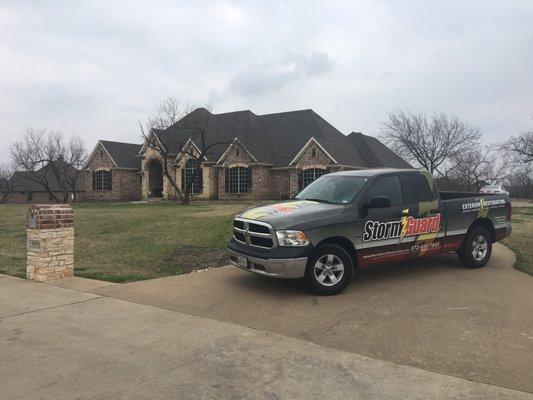 Terrell, TX - Re-Roof with CertainTeed Landmark AR, Full exterior painting and gutters