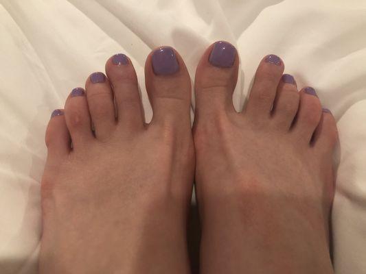 Lavender Gel Pedicure $32