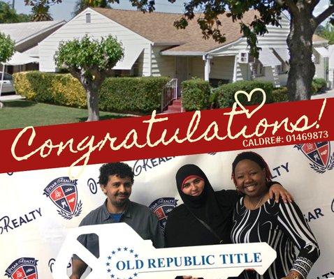 Congratulations, new home owners!