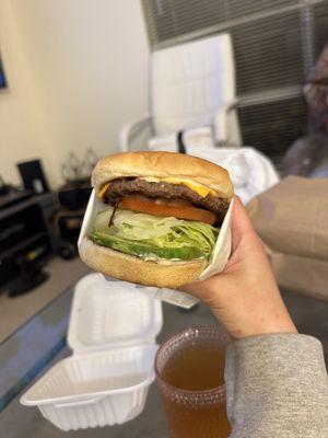 ABC Burger w Grilled Onions, No Pickles $6.55 5.6/10, too much lettuce, under seasoned, teriyaki saved it; overall 8.1/10