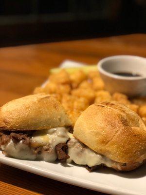 French dip w/ tots