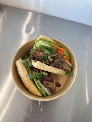 Grilled BBQ pork banh mi