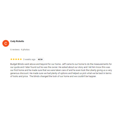 Hi Cody! Thank you so much for the kind review! We are so grateful you had a good experience.