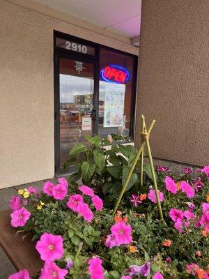 Entrance...in the strip mall by Foss Swim Club