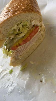 Turkey sub with everything. It was PERFECT!