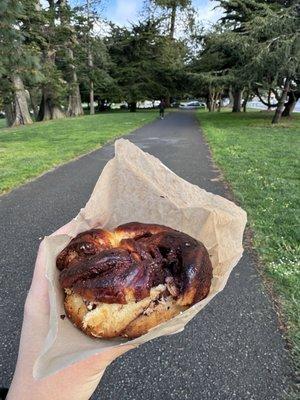 Chocolate hazelnut babka