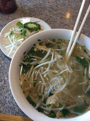 Chicken Pho is quite yummy!