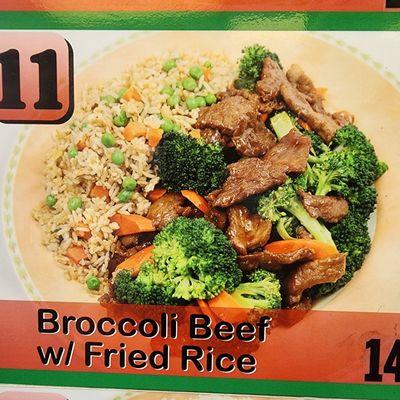 #11 Beef Broccoli with Fried Rice