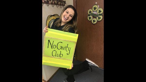 Come and join our "No-Cavity Club" for your chance to win an amazon gift card!