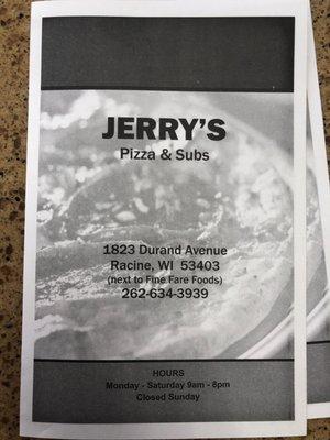 Jerry's Fresh Pizza