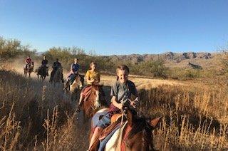 Trail ride at our Rocking K Ranch location