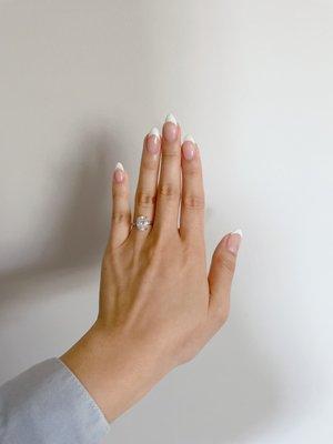 Gel French manicure