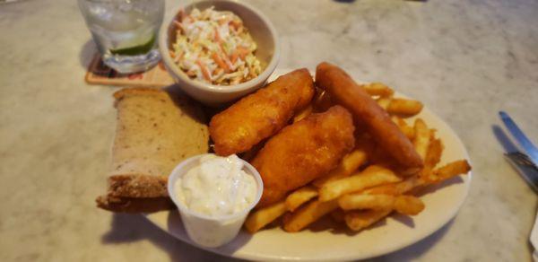 The fresh from the fryer every day fish fry plate