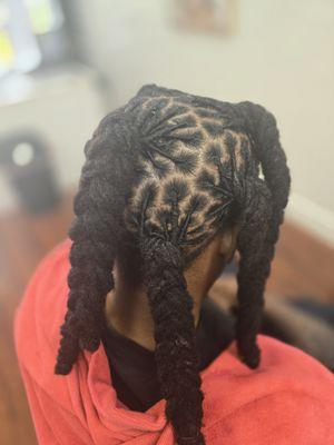 Mens retwist and style