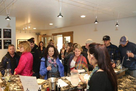 Tasting room manager Jessica - taking care of our visitors