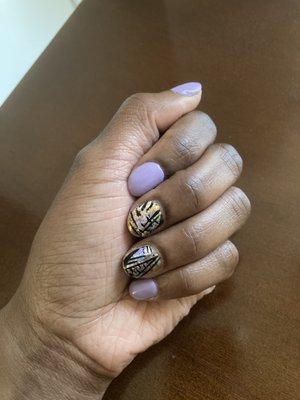 Gel nails will foil