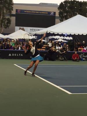 Madison Keys playing tennis