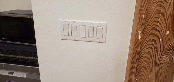 New 5 gang Light switch.