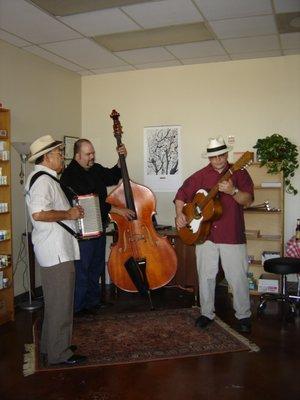 Conjunto Los Pinkys play our re-grand opening when we moved to Ben White in 2009.