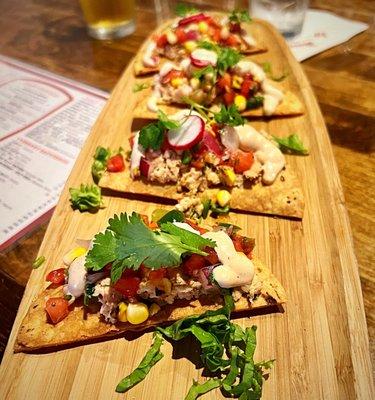 Salmon tostadas were fabulous. Would get these again.