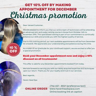 December promotion