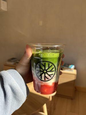 Strawberry matcha