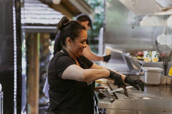 Chef Anabel, our culinary artist extraordinaire, crafts each plate with creativity and love. Taste her magic in every bite! #ChefAnabelle