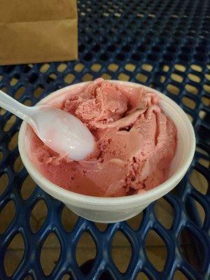 Strawberry  ice cream.. Yummm