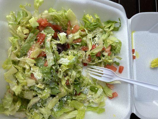 Tiny unsatisfactory Greek salad