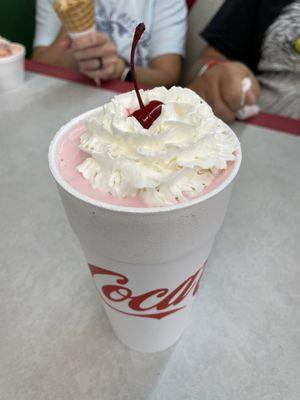 Strawberry milkshake