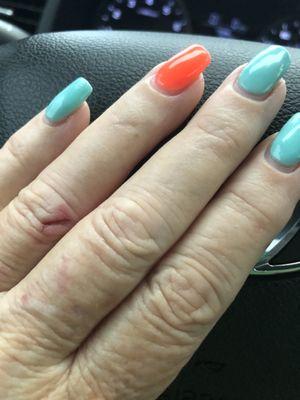 During football season I get my NFL team colors! Go Miami Dolphins