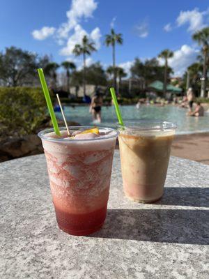 Berry Froze and Caribbean Colada