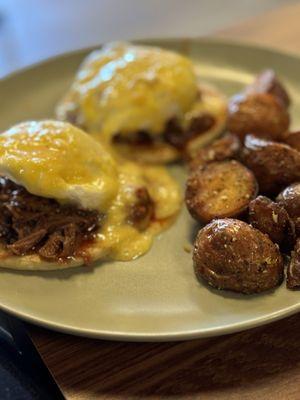 Signature Red Slow Cook Beef Benedict