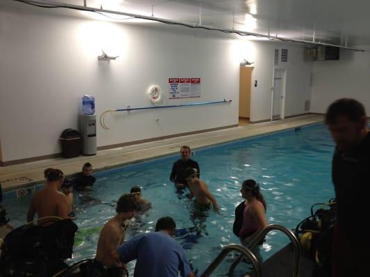 Indoor Scuba training