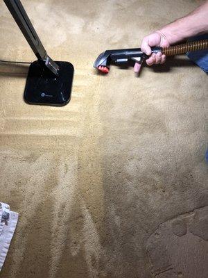 Carpet line using my bisell