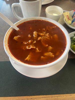 Menudo and coffee