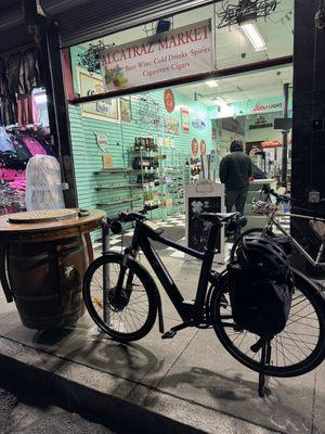 Eric's AMUNDSON --Mercedes' E bike--Late Afternoon's officially off of work at UB Unlimited Biking