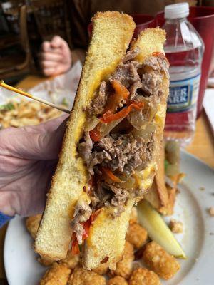 Texas cheesesteak melt