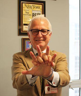 Dr. Stieg participating in NYP's Hands Only initiative. http://www.nyp.org/cpr/