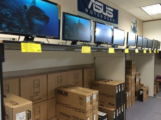 Monitors of various sizes