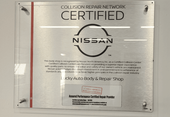 NISSAN Certified Collision Center